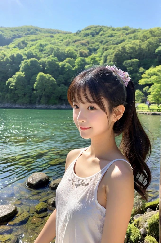 ((Highest quality)), ((masterpiece)), (detailed),Perfect Face,Japanese,landscape,Beauty,cute,Upper Body