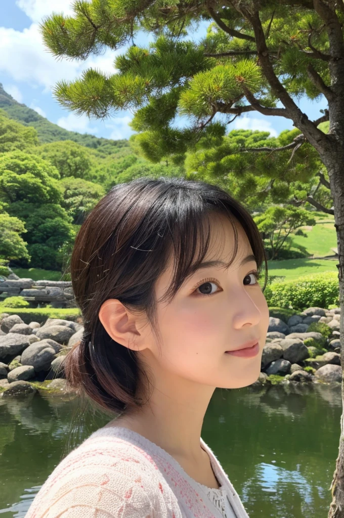 ((Highest quality)), ((masterpiece)), (detailed),Perfect Face,Japanese,landscape,Beauty,cute,Upper Body