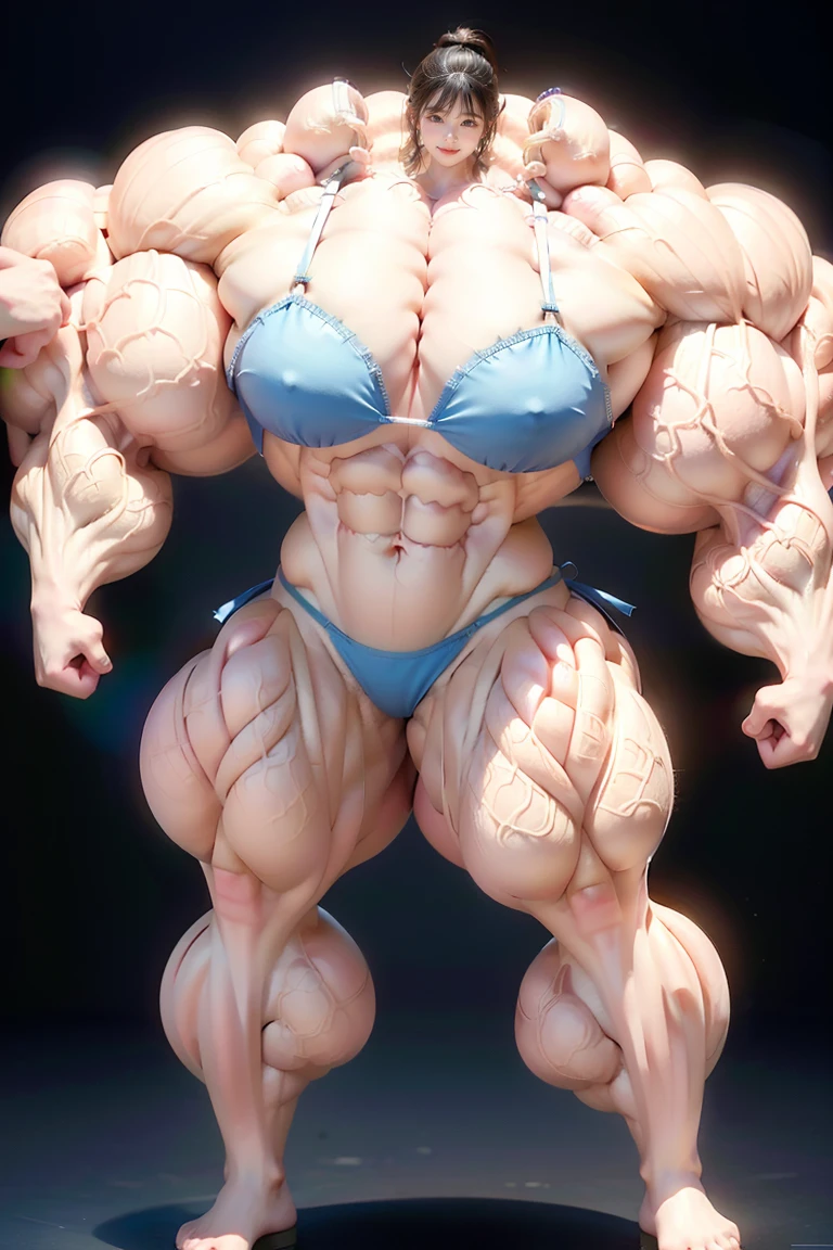 Highest quality、High resolution、Very detailed、Bright lighting、One girl、Full body photo、Black Hair、(((Short Hair)))、smile、tall、(((Big Tits)))、(((Bikini)))、(((muscular)))、(((Hyper huge Muscle:1.5)))、(((Incredibly large muscles:1.5)))、(((Extremely large muscles:1.5)))、huge、(((Huge body)))、((Long legs))、(((very thick paws)))、(((Expanding Body)))、(((Huge body)))、(((An immeasurably large body:1.2)))、(((Very small face)))、(((Unusually developed super huge breasts:1.2)))、(((Super Heavy Muscle:1.2)))、(((Hyper Heavyweight Muscle:1.2)))、(((Super huge body:1.2)))、(((Unreasonably small face:1.2)))、(((An extraordinary large body:1.2)))