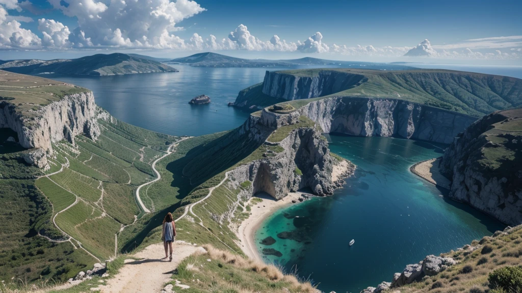 Landscape of Greece, just raining