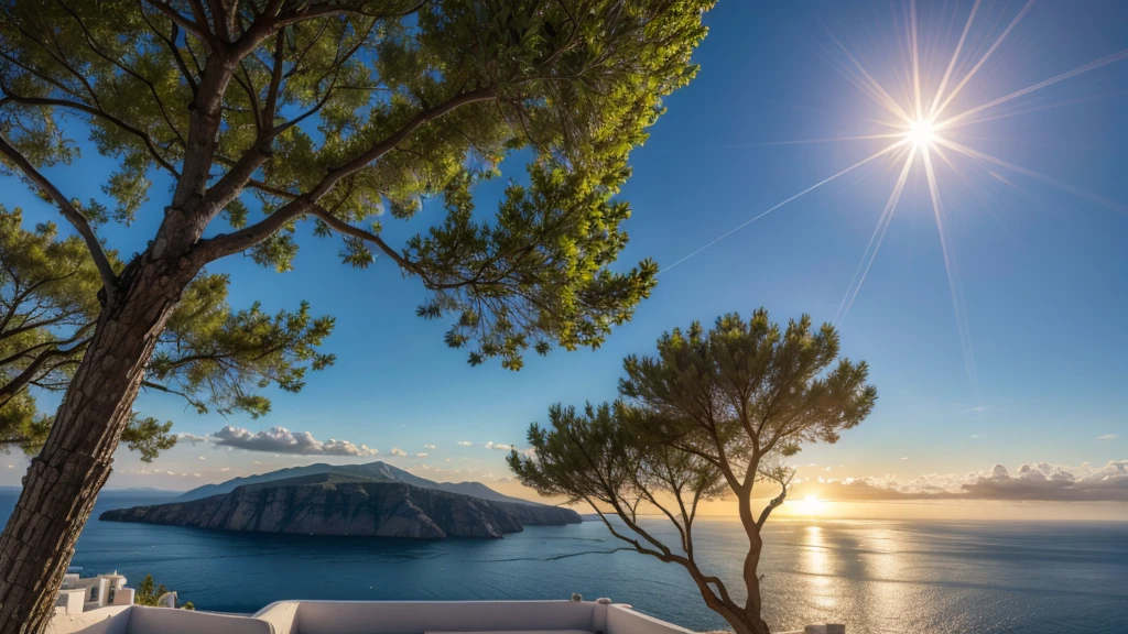 greece mediterranean climate showing the sun in an open sky