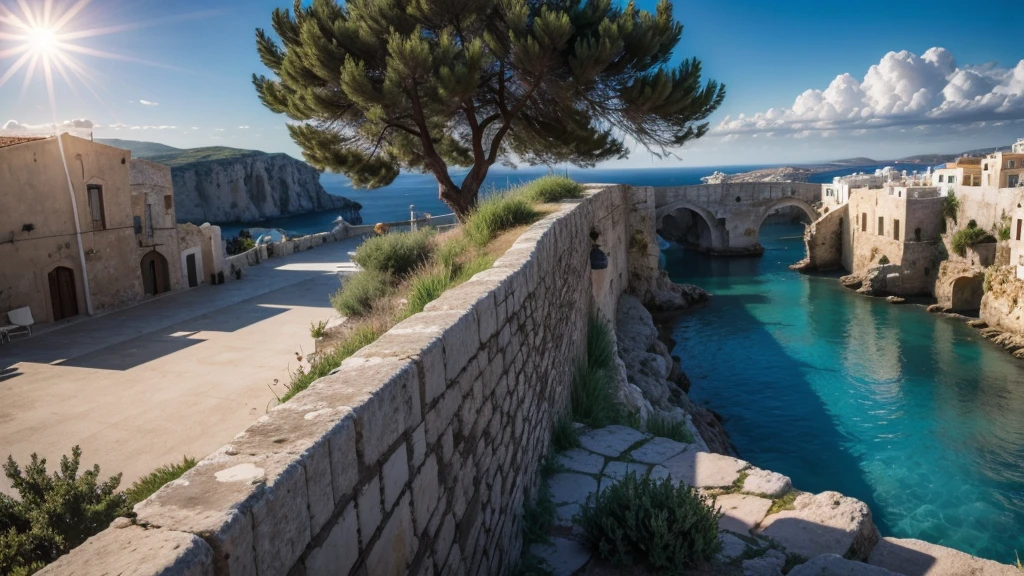 greece mediterranean climate showing the sun in an open sky
