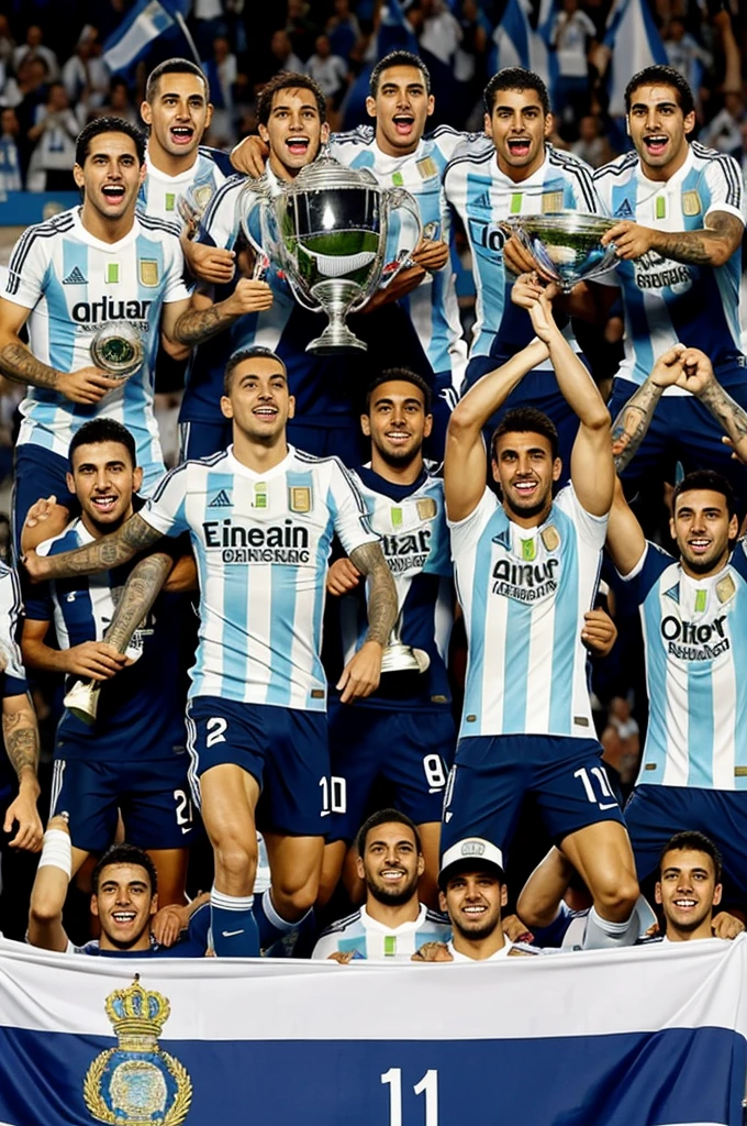 Best image of the Argentine team, two-time champion of America 