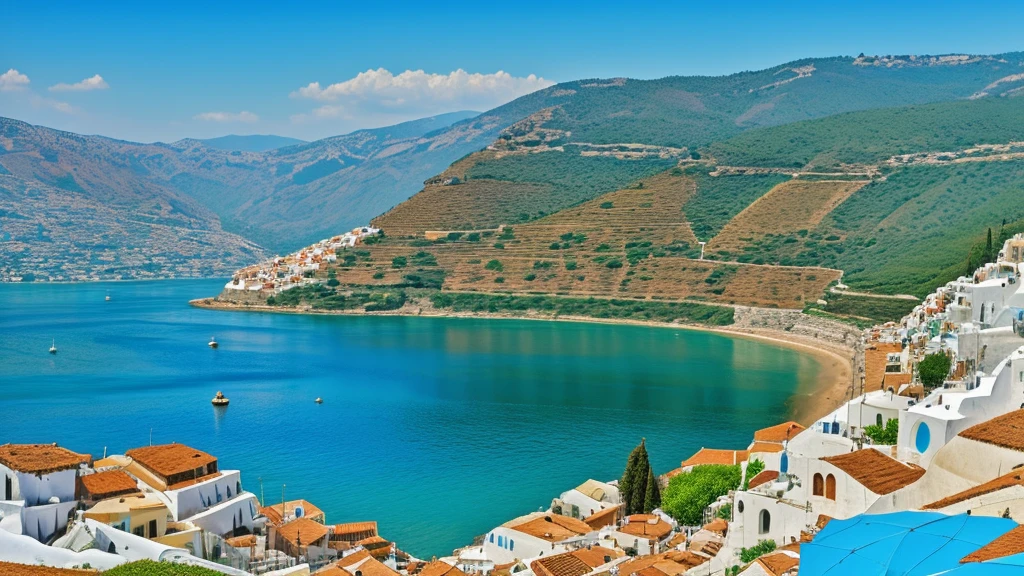 show the climate of a country, country based on greece and bulgaria and turkey 
