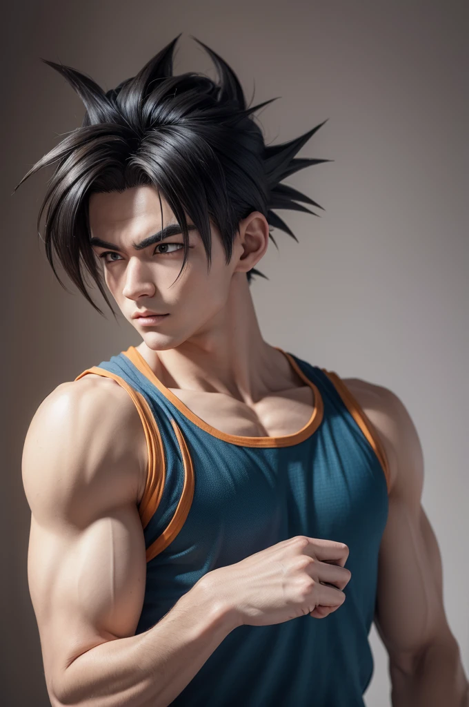 most realistic, realistic hair fio a fio, realistic eyes, ten mens, super realista Gohan dragon ball z super realista ten mens, realisic skin, realistic hair, roupas realistas ten mens, super realista full hd 