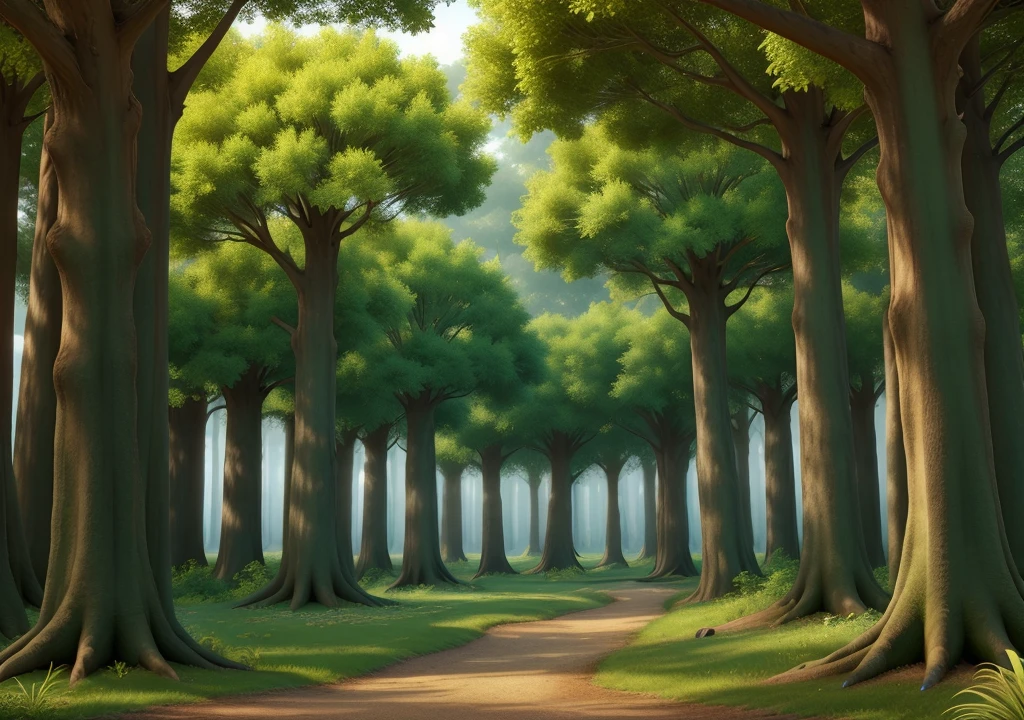 beautiful disney green forest