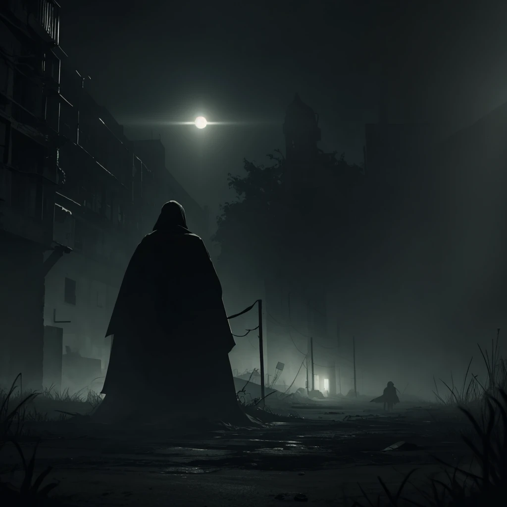 Create a banner of the video game Outlast for a YouTube channel with a gloomy atmosphere and with characters from your video game (without so much quality)