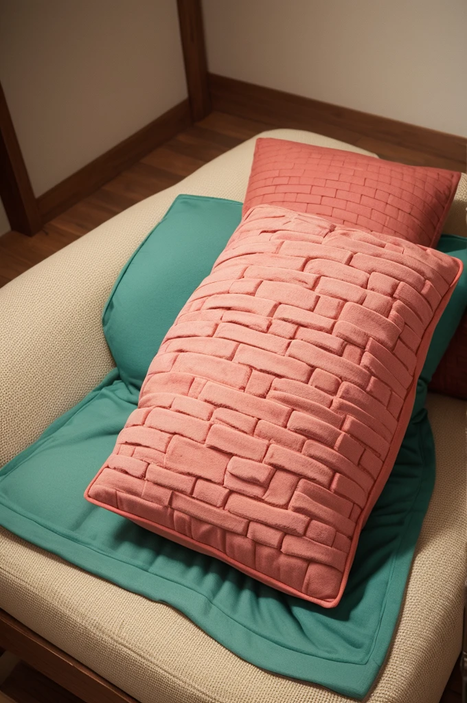 Brick pillow made from towel
