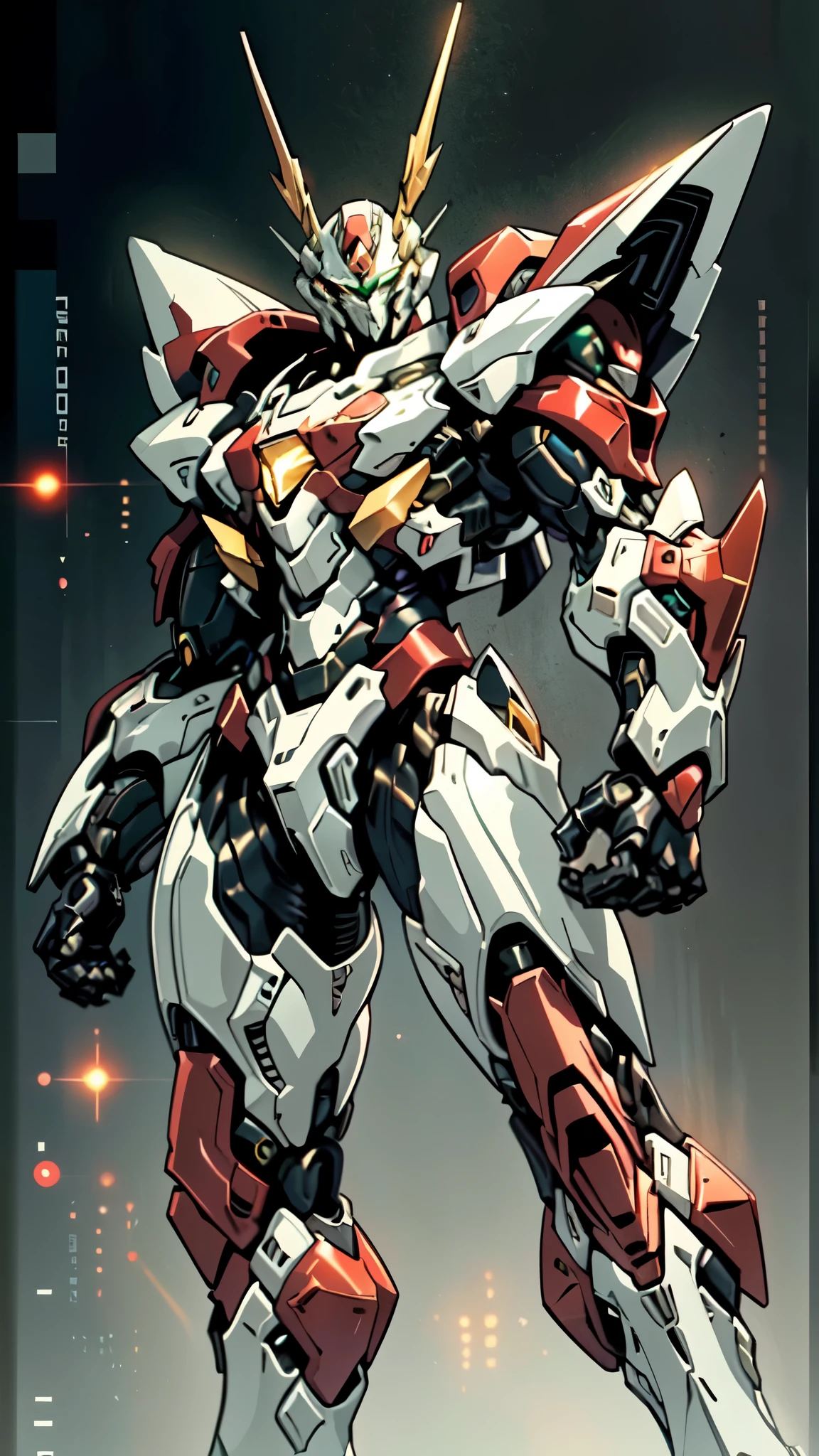 (masterpiece:1.5, best quality:1.5, extremely delicate:1.5, foreshortening:1.5, dynamic angle:1.5), a man wearing a full-face helmet, a fantasy-style biotech armored combat suit, green eyes, (a composite layered chest armor), fully enclosed shoulder guards, matching arm and leg guards, belt of Neon circuit, (the color scheme is primarily white with red green accents), the design balances heavy with agility, a high-tech bio-mecha armor, (Armor Concept Inspired by neon Cyberpunk, stand on the top of a skyscraper in a futuristic sci-fi city), this character embodies a finely crafted fantasy-surreal style armored hero in anime style, exquisite and mature manga art style, (element, plasma, energy, the armor glows), ((male:1.5)), metallic, high definition, highres, ultra-detailed, ultra-fine painting, professional, perfect body proportions, golden ratio, anatomically correct, symmetrical face, extremely detailed eyes and face, high quality eyes, creativity, RAW photo, UHD, 32k, Natural light, cinematic lighting, masterpiece-anatomy-perfect