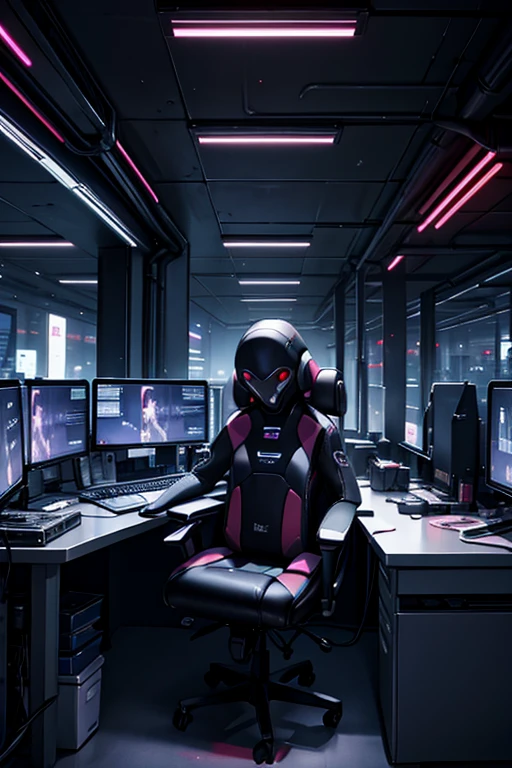  cyberpunk office 