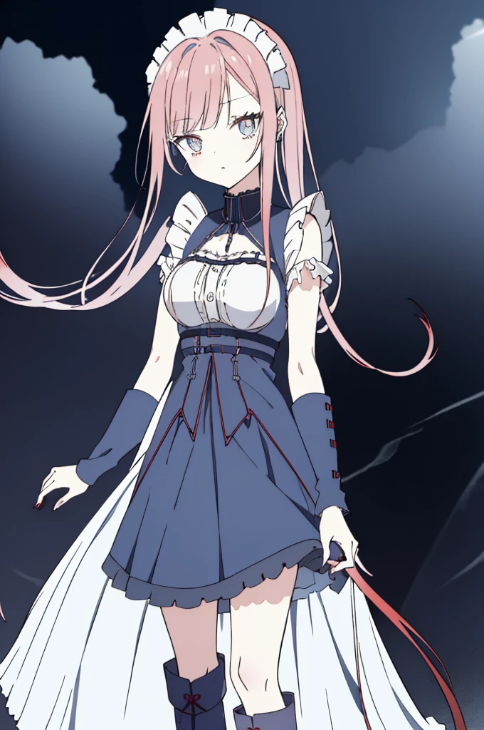 ((sharp focus)),((split-color hair , red hair , light blue hair)),[(cathedral background:1.4)::5],original,(illustration:1.1),(best quality),(masterpiece:1.1),(extremely detailed CG unity 8k wallpaper:1.1), (colorful:0.9),(mid shot:0.95),(full body:1.5),Dynamic angle,(solo:1.2), (girl),((adult)), (detailed beautiful eyes:1.15), (beautiful face:1.15), (glowing red eyes:1.25////),((medium hair)),((split-color hair , red hair , light blue hair)),(high twintails),(chignon),(+perfect hand+:1.21),(Draw an illustration of a gothic girl),(Religious),(slender),(is wearing boots on her feet),((is wearing white maid clothes)),(furious), Lace Off-shoulder lolita fashion,beautiful slender woman,high twintails,full body,mini skirt,((split-color hair , red hair , light blue hair)),((black long boots)),((mini skirt)),((adult)),((dynamic angle)),((split-color hair , red hair , light blue hair)),((split-color hair , red hair , light blue hair)),((black long boots)),((black long boots)),((split-color hair , red hair , light blue hair)),((split-color hair , red hair , light blue hair)),