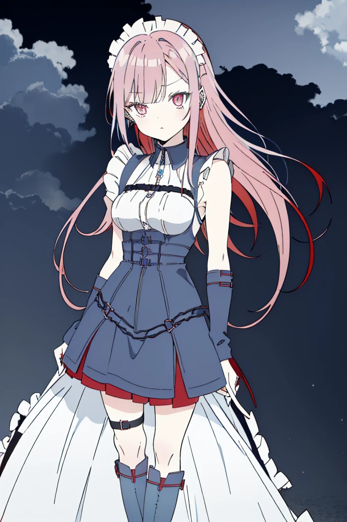 ((split-color hair , red hair , light blue hair)),((sharp focus)),((split-color hair , red hair , light blue hair)),[(cathedral background:1.4)::5],original,(illustration:1.1),(best quality),(masterpiece:1.1),(extremely detailed CG unity 8k wallpaper:1.1), (colorful:0.9),(mid shot:0.95),(full body:1.5),Dynamic angle,(solo:1.2), (girl),((adult)), (detailed beautiful eyes:1.15), (beautiful face:1.15), (glowing red eyes:1.25////),((medium hair)),((split-color hair , red hair , light blue hair)),(high twintails),(chignon),(+perfect hand+:1.21),(Draw an illustration of a gothic girl),(Religious),(slender),(is wearing boots on her feet),((is wearing white maid clothes)),(furious), Lace Off-shoulder ta fashion,beautiful slender woman,high twintails,full body,mini skirt,((split-color hair , red hair , light blue hair)),((black long boots)),((mini skirt)),((adult)),((dynamic angle)),((split-color hair , red hair , light blue hair)),((split-color hair , red hair , light blue hair)),((black long boots)),((black long boots)),((split-color hair , red hair , light blue hair)),((split-color hair , red hair , light blue hair)),