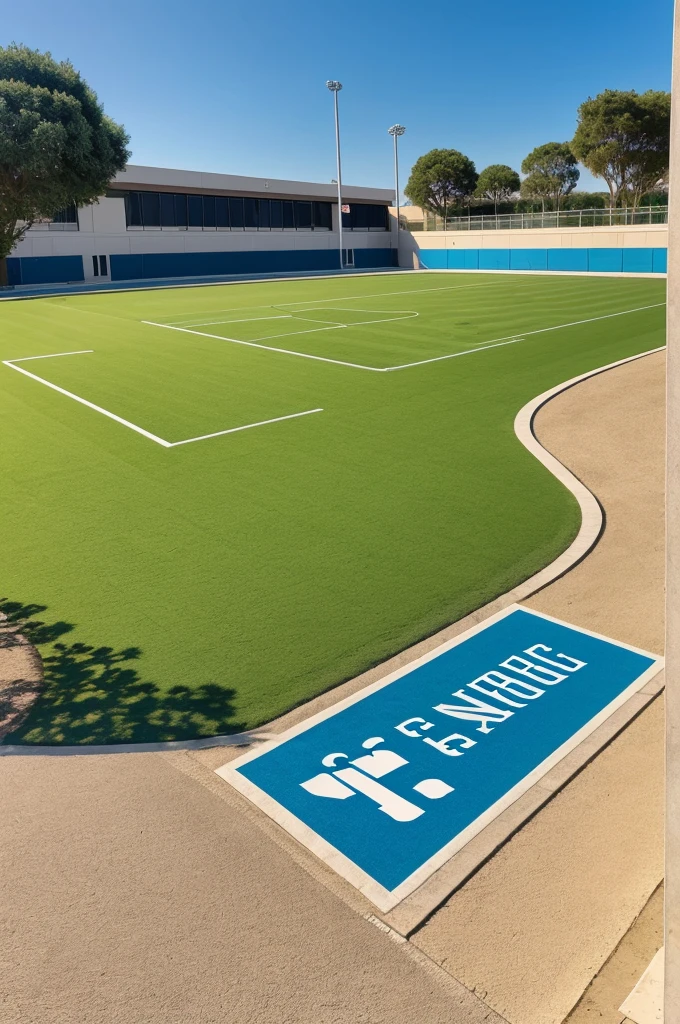 Educated school logo with sport breeze and crystal clear water