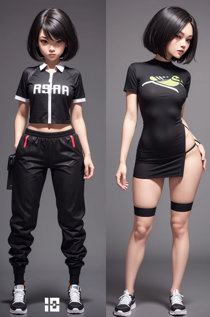 Create a Roblox character with square torso, legs and arms as a Roblox woman in duck clothes