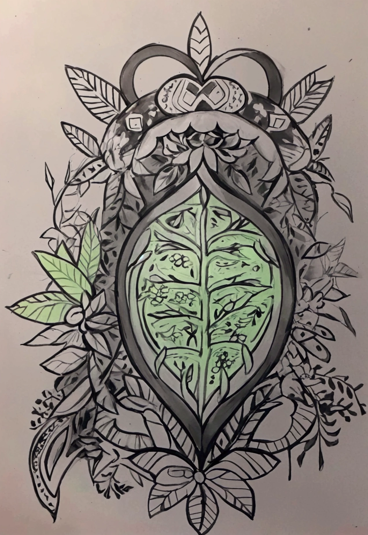 Simple black and white drawing, coloring Explains through drawings how autotrophic organisms and plants obtain their energy