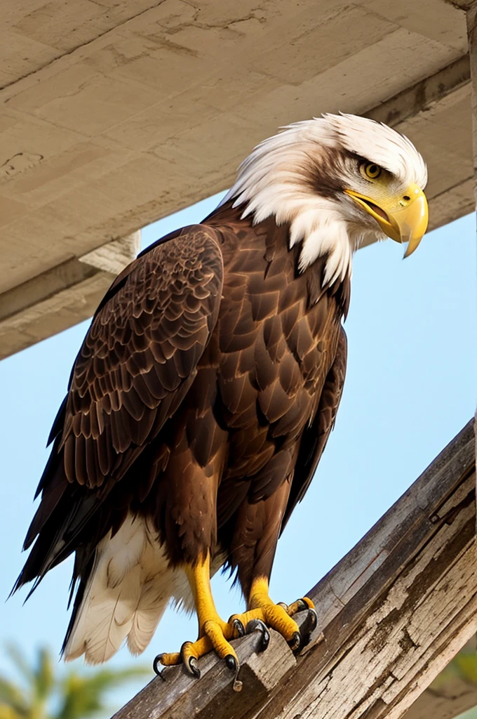 an eagle with a cuba hat