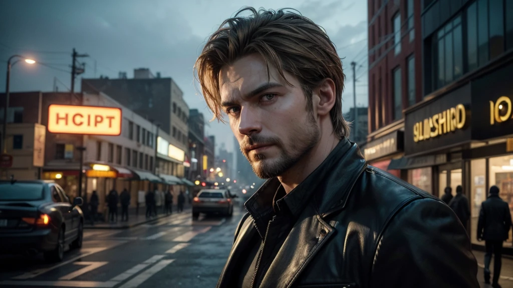 Background: A post-apocalyptic cityscape, with crumbling buildings and overgrown vegetation. The background should be slightly blurred to make the foreground elements pop.
Main Character: A medium-bearded, dark blonde man with neck-length hair. Place him prominently in the center of the thumbnail. He should look confident and slightly smug, perhaps with a smirk on his face.
Wealth Elements: Surround the man with symbols of extreme wealth. Include large stacks of cash, gold bars, diamonds, and luxury items like a sleek sports car and a private jet in the background.
Text Overlay: Use bold, eye-catching text. Place the text in the top third of the thumbnail. The text should read: "All the World's Riches!" in a bright, contrasting color (such as gold or neon green) with a shadow effect to make it stand out.
Additional Details: Add a subtle glow or halo effect around the man to emphasize his importance. Use a high-contrast color scheme to make the thumbnail visually striking.