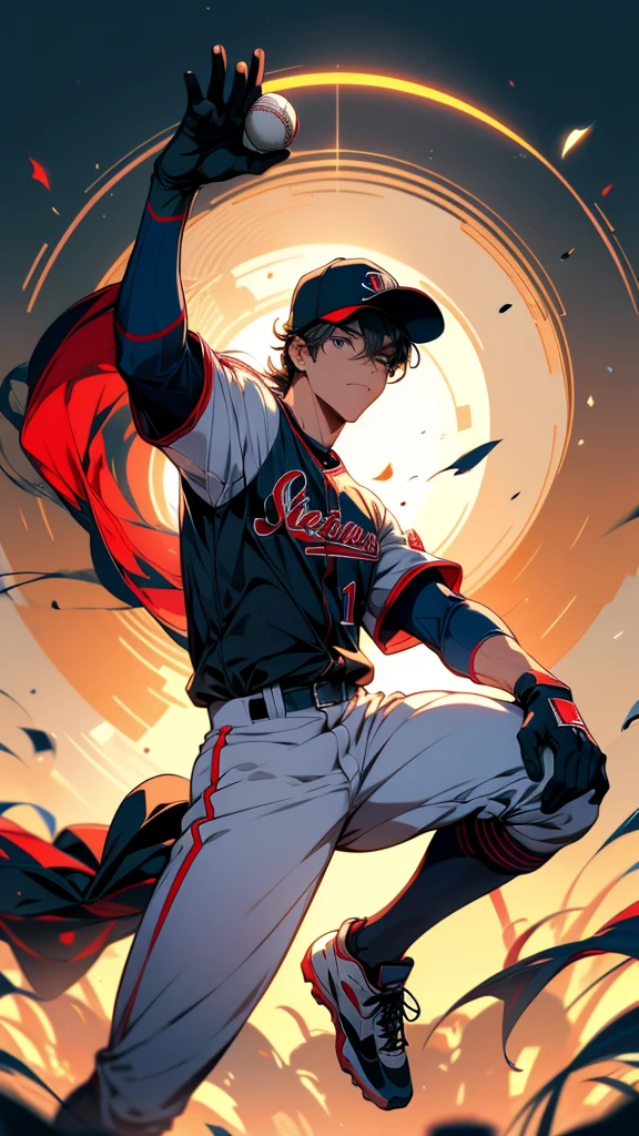 a cartoon baseball player throwing a ball with a glove, Artistic Expression, Clip art, High quality illustrations, Stock Illustration, baseball, .eps, Clip art, Simple illustration, 3127318783, 3156350975, vector Art illustration, stock art, Art illustration, In action pose, High quality illustrations