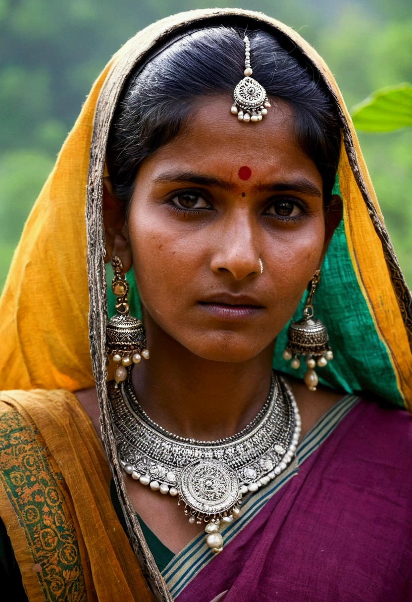 India woman from the village