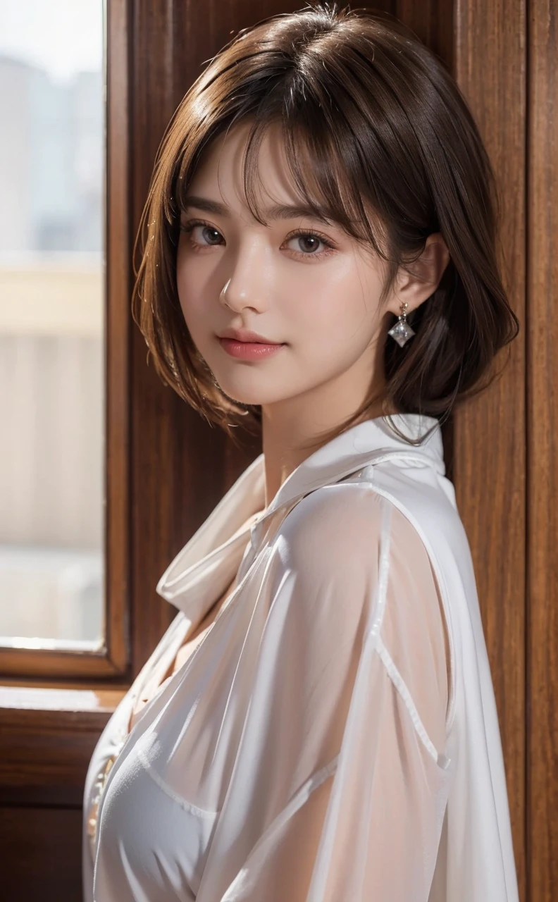 ((Best quality, 8K, masterpiece: 1.3)), full body, clear focus: 1.2, perfect body beauty: 1.4, slim abs: 1.2, (((dark brown hair,: 1.2)), dress dress: 1.1, (railway carriage: 1.1), highly detailed facial and skin texture, exquisite eyes, wearing gem earrings, off-the-shoulder, in the dark, dark, deep shadows, excellent light and shadows, soft lighting, natural light, soft shadows, warm light, side strong lighting, golden or warm hair, natural color, detailed skin texture, reflective earrings, eye gloss, details and reflective hair, warm background tones