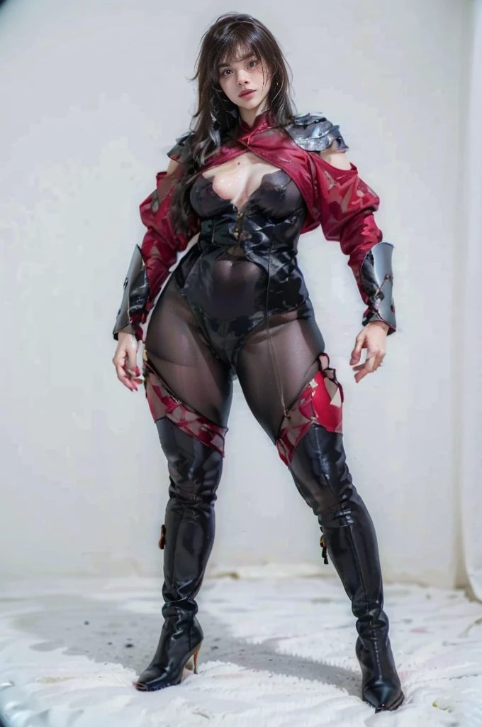 30-year-old Asian female gladiator posing for a photo,Tall and sexy,Sweaty and sweaty,Shiny muscle lines,Sense of Power,Large Breasts,Big buttocks,Mature and charming,Lewd exposure ,Camel toe,nipple,Small brush,NSFW,Release liquid,Wear sexy super high heel boots,The charming and seductive queen,Fighting breath