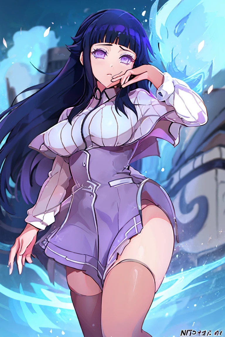 Hinata Hyuga wearings Kuoh academy uniform from high school dxd
