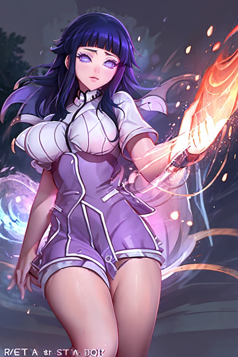 Hinata Hyuga wearings Kuoh academy uniform from high school dxd
