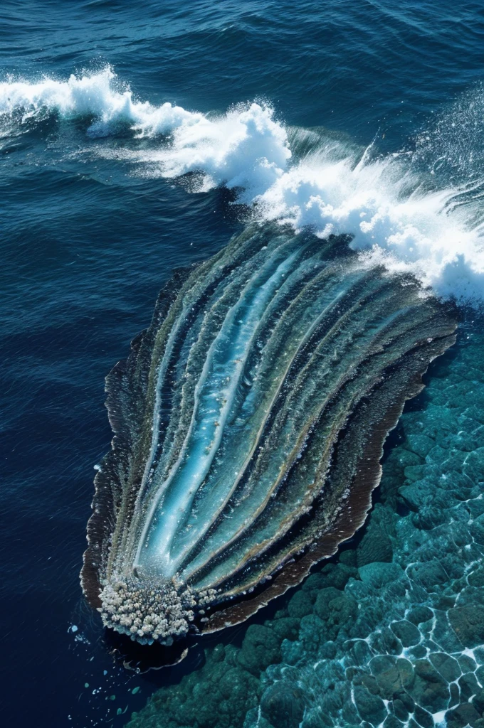Draw a picture of marine life dying due to ocean acidification due to climate change.