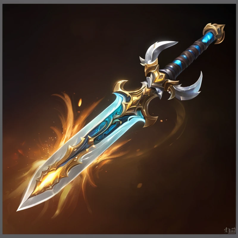 深色背景上有一把带火焰的卡通sword, 火焰sword, epic Fantasy weapons art, Fantasy RPG Weapon Art, Hearthstone Weapon Art, Sword weapons, Fantasy weapons, in mysterious style, Weapon concept art, Weapon Concept Art, Fantasy Blade, sword的设计, World of Warcraft Blizzard Weapon Art, 巨大的sword, holding a 火焰sword, sword