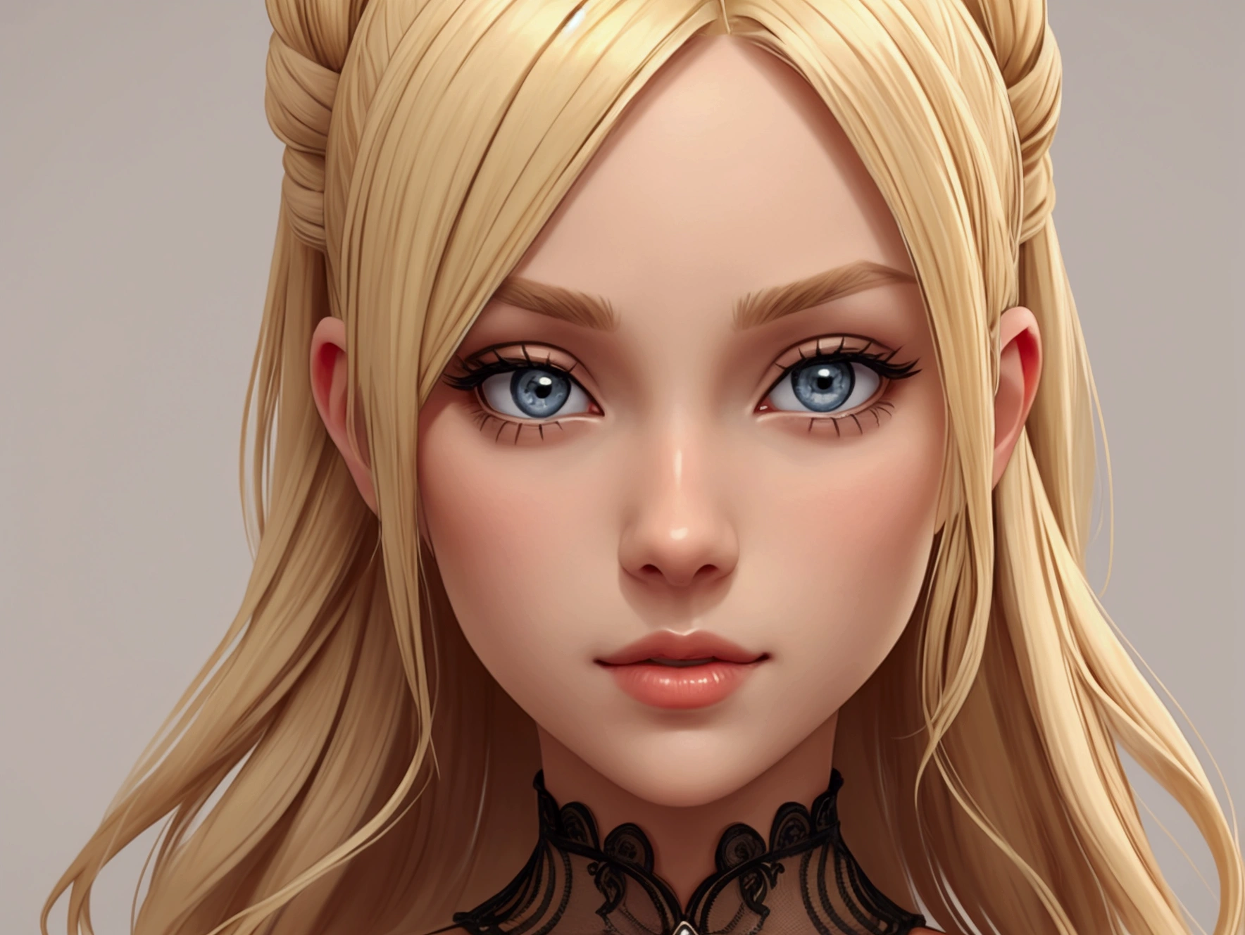 beautiful blonde girl, wear tatico 
