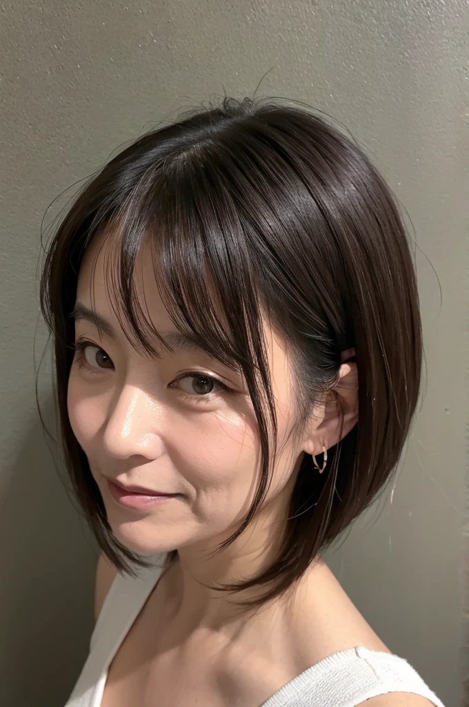 50 years old、Mature Woman、Medium Hair