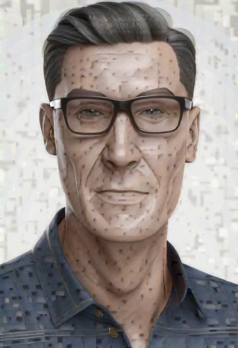 Cartoon character of a man in black glasses and blue shirt, animation character, Stylized Character, animation style rendering, stylized 3D, Arnold Maya Rendering, Stylized 3D Rendering, toon rendering screenshot, 3D Character, 3D Character, Stylized 3D Rendering, 3D Character Rendering, Cartoon Character, Closeup Character, Character Pose, (Pixar Style) (Master Part:1.2) (Bokeh) (Best Quality) (Detailed Skin) (Detailed Texture ) (8K) (clay) (cinematic lighting) (sharp focus
Create a 3D animated character of a middle-aged man with a friendly and approachable expression. The character wears glasses and has short, dark hair with some gray streaks. He is dressed in a casual style with a long-sleeved navy blue shirt, black belt, and jeans. The character has a round face, fair skin, and a slender build. He is standing, facing the camera, with his right arm extended forward making the 'thumbs up' gesture. The facial features include:
Eyes: Medium-sized, dark brown, with black-framed glasses.
Nose: Straight, medium width, with a slightly rounded tip and discreet, proportional nostrils.
Mouth: Curved gently into a confident and warm smile.
Eyebrows: Slightly arched, indicating a state of attention or slight curiosity.
Cheeks: Slightly raised due to the smile.
Overall expression: Neutral with a touch of confidence and warmth, highlighted by the smile and raised cheeks.
Ensure the character has a realistic representation of facial expressions and body position."