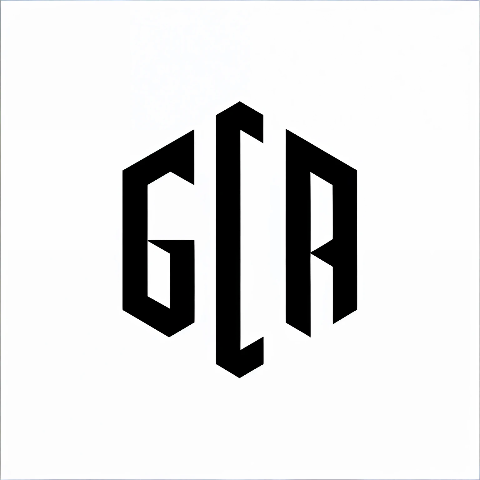 a black and white logo with the letter gf, giga, cga, minimalist logo without text, gfx association, black and white logo, rounded logo, g cgsociety, glagolitic glyph, logotype, minimalistic logo, rating:g, simple logo, geometric type, logo art, gta, glenn barr, logotype design, gric