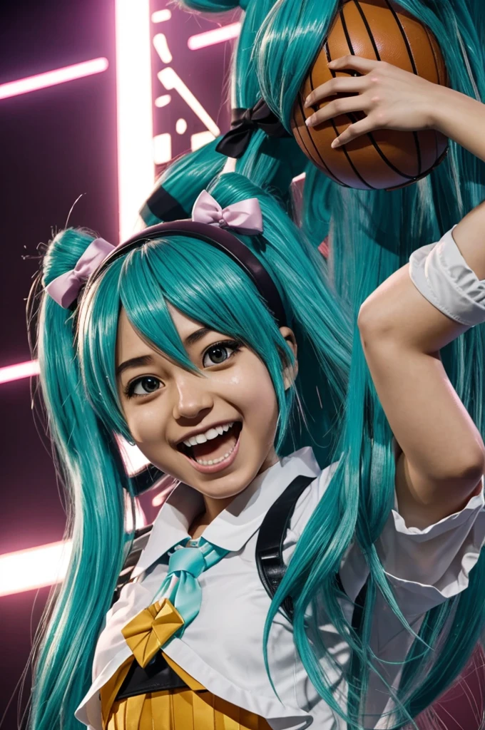 Hatsune miku dunking on jesus christ and freddy fazbear