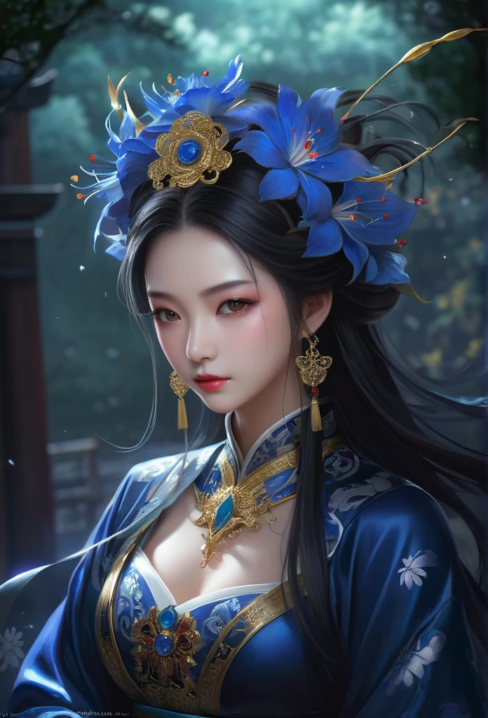 (Lycoris close-up:1.5),彼岸花ofcharm,Mysterious Manzhu Shahua,地狱门前盛开of血色鬼花,Leading souls to the afterlife,charm,flirtatious,of,Magic Sword,合金iron ornamental work,合金藤蔓环绕着Magic Sword,剑上有iron ornamental work,Heavy Metal Style,Metal Art,铁做of花,Iron Leaf,Full of metallic luster,后工业时代of金属质感,用扭绞合金丝制成of工艺品,Golden Flower,iron ornamental work,Silver Flower,Metal branches,Crystal Pendant,Emerald setting,Well structured,Perfect craftsmanship,Magic Lightning Background,Blue Lightning,There are fairies,Dark fantasy art, dark flower shaman, 黑暗幻想concept艺术, 血源诅咒concept艺术, 黑暗concept艺术, Feiyu Searching for Flowers, 暗黑破坏神数字concept艺术, Dark fantasy art style, dark flowers, 🌺 CG Society, Bloodborne Art, photorealistic 黑暗concept艺术, concept, Reuben Tan,A painting,画中一名身穿红袍of女子站在恶魔面前, Goddess of Death, author:hero, Beautiful Shinigami, 美丽优雅of恶魔女王, Dark fantasy art, Death Portrait, Onmyoji detailed art, Persephone as the Goddess of Death, 美丽of巫师, 不祥of奇幻插画