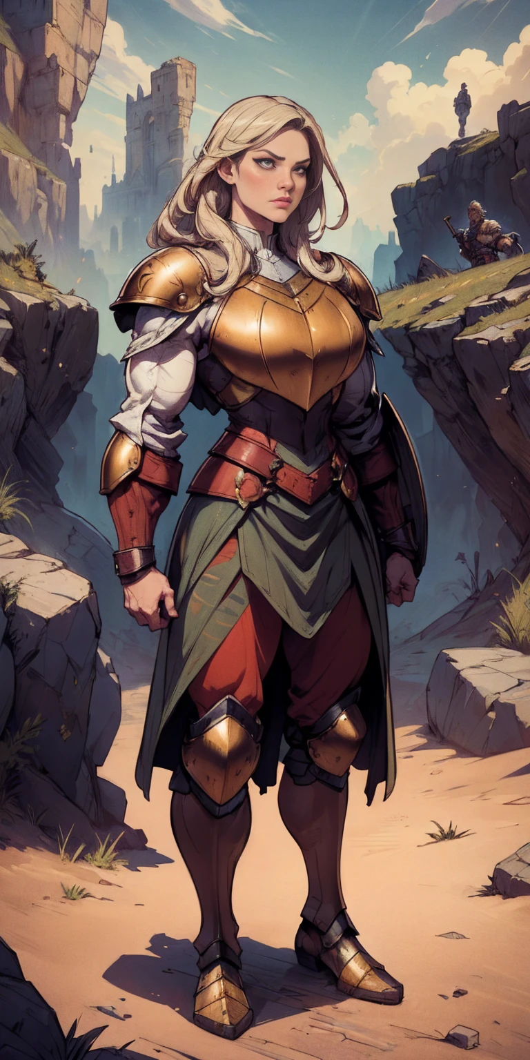 1 Girl (implying one person, likely female)
Full Body: Standing with perfect symmetry
Muscular Build: Strong and defined physique
Turned Arms: Muscular arms positioned behind her back
Theme:
Epic Fantasy: Set in a fantastical world
Asgard: Inspired by Norse mythology (can be subtle or more prominent)
Valkyrie/Lady Knight: Combining elements of a fierce warrior and noble protector
A motif incorporated into her armor, clothing, or environment (tiger stripes, or a tiger pelt cloak)
Visual Style:
Hyper Realistic: Incredibly lifelike detail
Masterpiece: Exceptional quality
8K Resolution: Sharp and high definition
Detailed Drawing: Intricate and richly textured
Superior Quality: The best possible rendering
Epic Composition: Dramatic and visually stunning