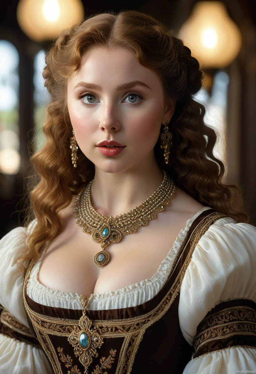 A beautful jewish women with a thick bush unibrow and a large bulbous nose. brown hair that is extremy curly and kinky, Traditional jewish dress. Ultra HD, with Rococo he symmetrical face, photorealistic photography, path tracing, specular lighting, and volumetric face light enhance the details. The scene is captured in maximum quality, masterpiece, 8K high resolution, and top quality.Molly Quinn. Epc lighting, striking silhouette. cross necklace. Doe eyes. The epitome of old wpr;d beauty and charm.
The symmetrical face, photorealistic photography, path tracing, specular lighting, and volumetric face light enhance the details. The scene is captured in maximum quality, masterpiece, 8K high resolution, and top quality.