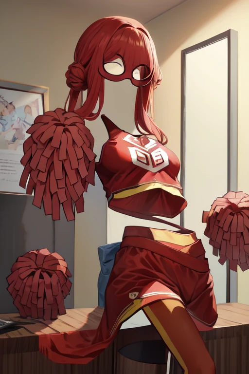 (masterpiece:1.4), (best quality), (detailed), 1 girl, ((invisible)), no humans, Faceless, Headless, Cheerleading costumes