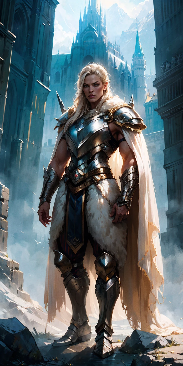 1 Girl (implying one person, likely female)
Full Body: Standing with perfect symmetry
Muscular Build: Strong and defined physique
Turned Arms: Muscular arms positioned behind her back
Theme:
Epic Fantasy: Set in a fantastical world
Asgard: Inspired by Norse mythology (can be subtle or more prominent)
Valkyrie/Lady Knight: Combining elements of a fierce warrior and noble protector
A motif incorporated into her armor, clothing, or environment (tiger stripes, or a tiger pelt cloak)
Visual Style:
Hyper Realistic: Incredibly lifelike detail
Masterpiece: Exceptional quality
8K Resolution: Sharp and high definition
Detailed Drawing: Intricate and richly textured
Superior Quality: The best possible rendering
Epic Composition: Dramatic and visually stunning