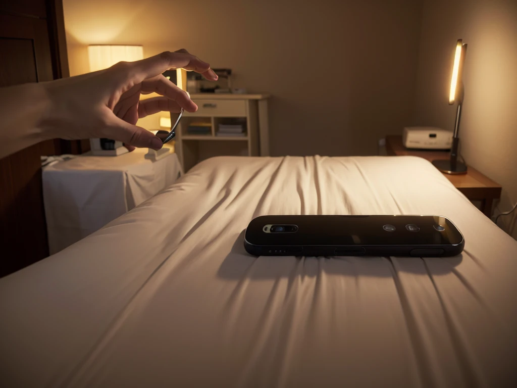 bedroom, Holding a mobile phone and sending WeChat, anime, cinematic lighting, first-person view, pov, cinematic lighting, best quality, 4K