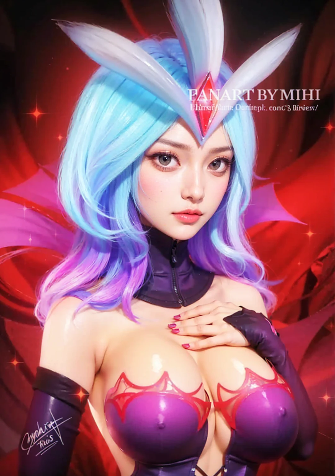 a close up of a girl or woman (K-Pop idol), detailed hair , big booobs , shadowbringers cinematic, 4 k detail fantasy, a beautiful fantasy empress, game cg, xianxia fantasy, xianxia hero, 2. 5 d cgi anime fantasy artwork, cinematic goddess close shot, ruan jia and artgerm, wow 4 k detail fantasy, hyper-detailed fantasy character, high definition, hyper- detailed,perfect, fantastic, detailed facial and body skin texture, detail vagina (pussy), detail eyes, detailed everything.