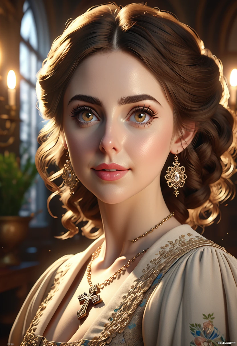 A beautful jewish women with a thick bush unibrow and a large bulbous nose. brown hair that is extremy curly and kinky, Traditional jewish dress. Ultra HD, with Rococo he symmetrical face, photorealistic photography, path tracing, specular lighting, and volumetric face light enhance the details. The scene is captured in maximum quality, masterpiece, 8K high resolution, and top quality.Alison Brie. Epc lighting, striking silhouette. cross necklace. Doe eyes. The epitome of old wpr;d beauty and charm.
The symmetrical face, photorealistic photography, path tracing, specular lighting, and volumetric face light enhance the details. The scene is captured in maximum quality, masterpiece, 8K high resolution, and top quality.