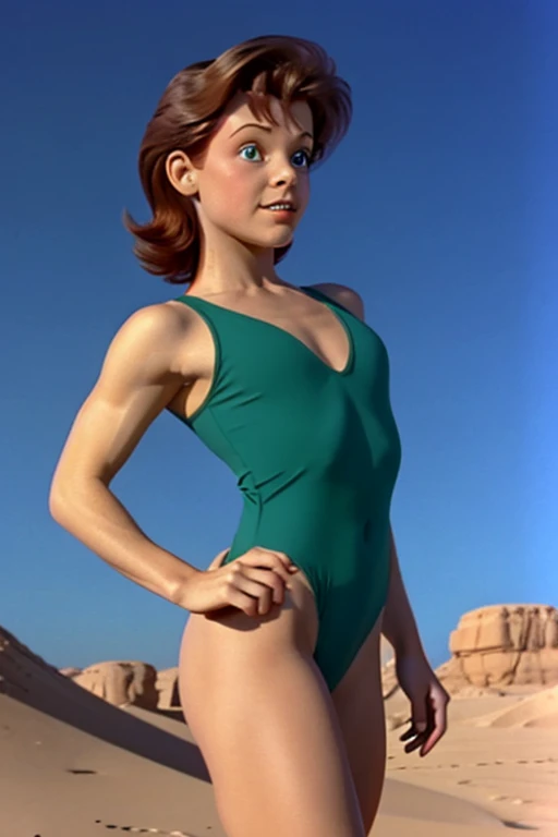 a redhead cartoon character dressed in a green leotard, very muscular, a young male wizard, 1980s cartoon, animated episode still, Presto (((mad)))