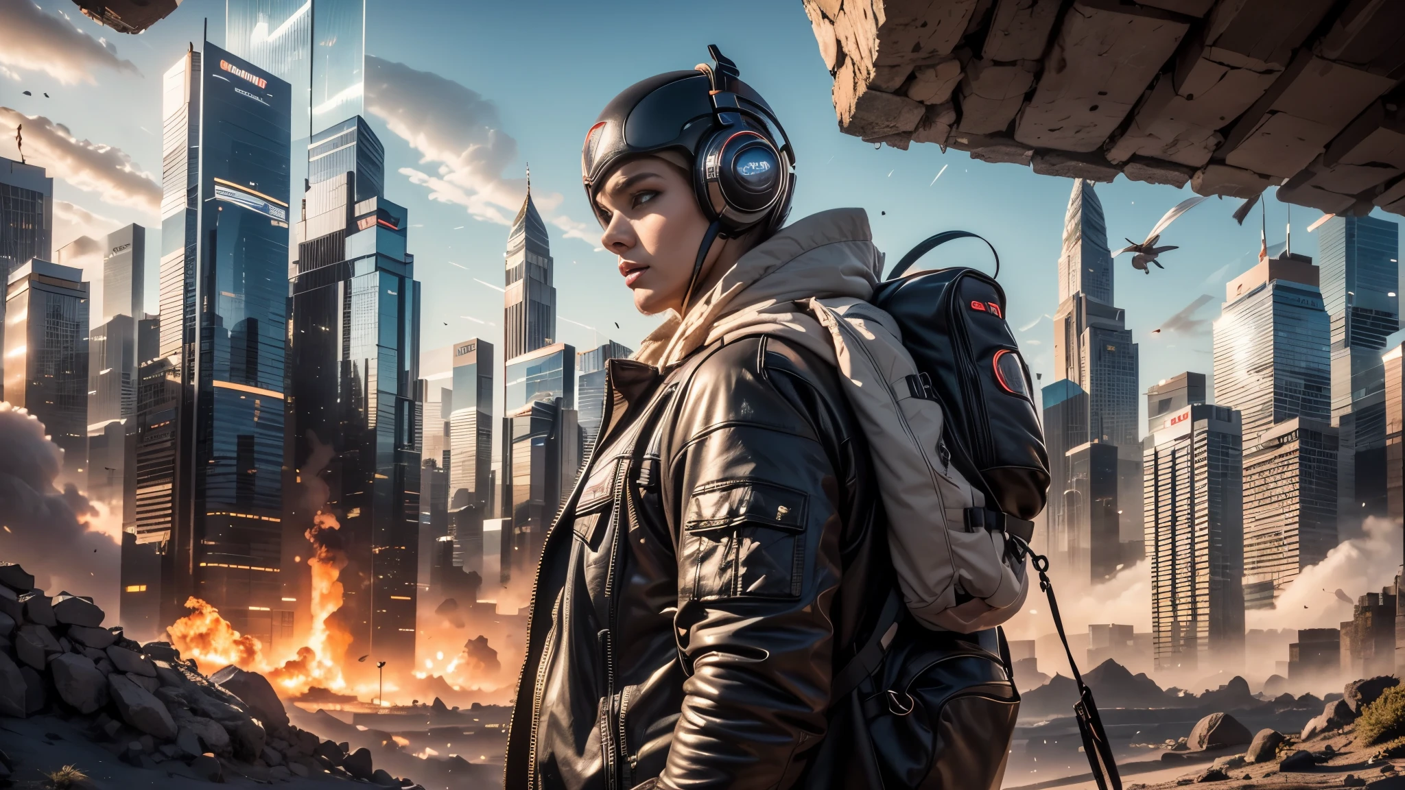 futuristic city, cyberpunk, violence, decadence, futuristic society, ocean, 