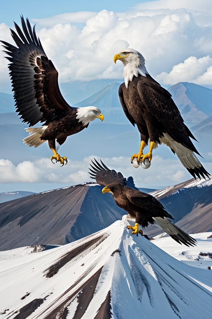 Hybridd of volcano and eagle w