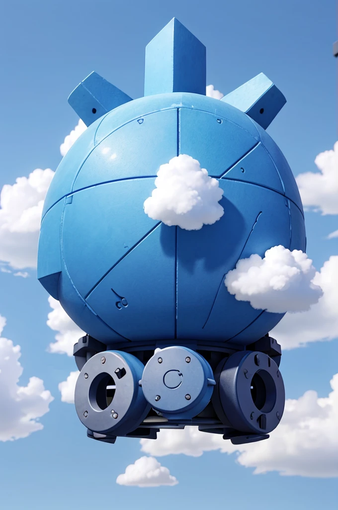 Cloud logo inside a 3d gear