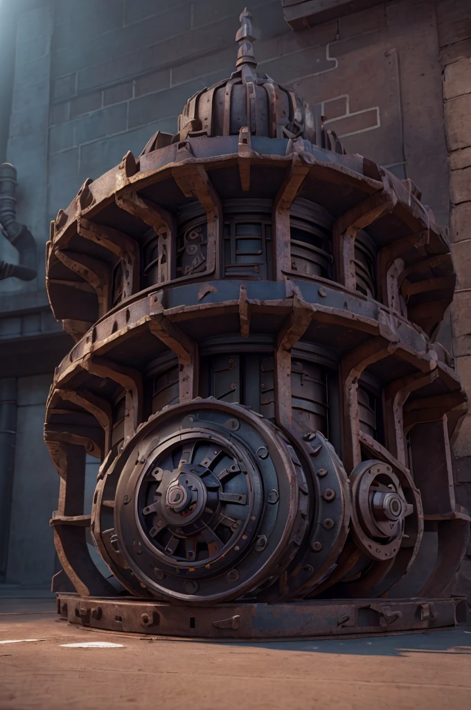 A detailed 3D gear, cloud logo, metal textures, intricate gears, mechanical design, industrial style, cinematic lighting, dramatic shadows, high contrast, metallic sheen, photorealistic, 8k, (best quality, 4k, 8k, highres, masterpiece:1.2), ultra-detailed, (realistic, photorealistic, photo-realistic:1.37), HDR, UHD, studio lighting, ultra-fine details, sharp focus, physically-based rendering, extreme detail description, professional, vivid colors, cinematic composition