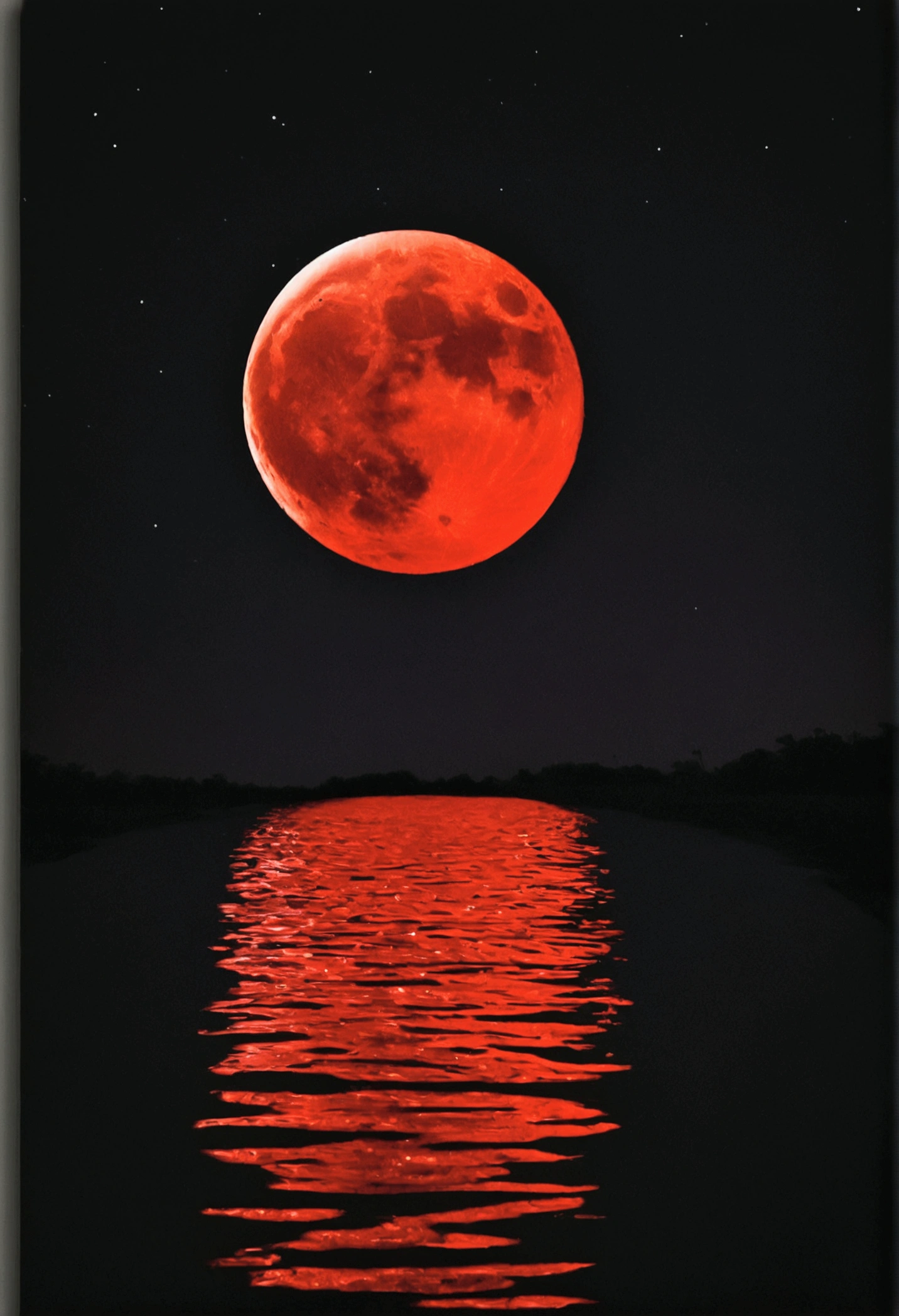 Red Moon Bloody River Dark Sky Leg , Nieromatomata