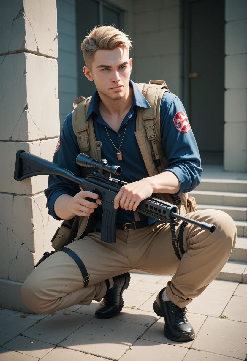 Male sniper
