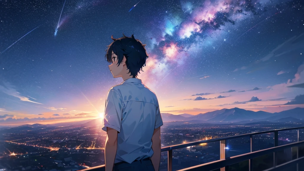 Night view of sky full of stars
(Kimi no nawa)
(No Human)